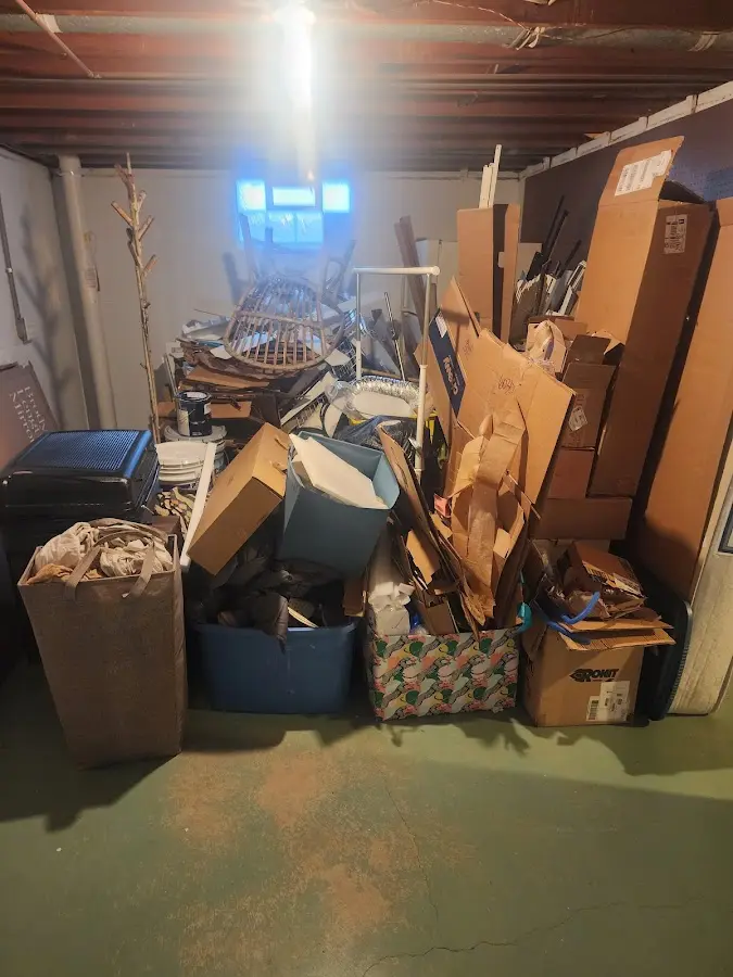 Roll-off dumpster container at job site for Roll Off Dumpster Rental in Smithsburg